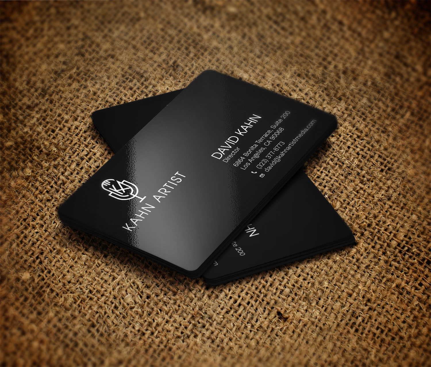 Business Card Design by Tripti Ranjan Gain for Kahn Artist Media | Design #17150771