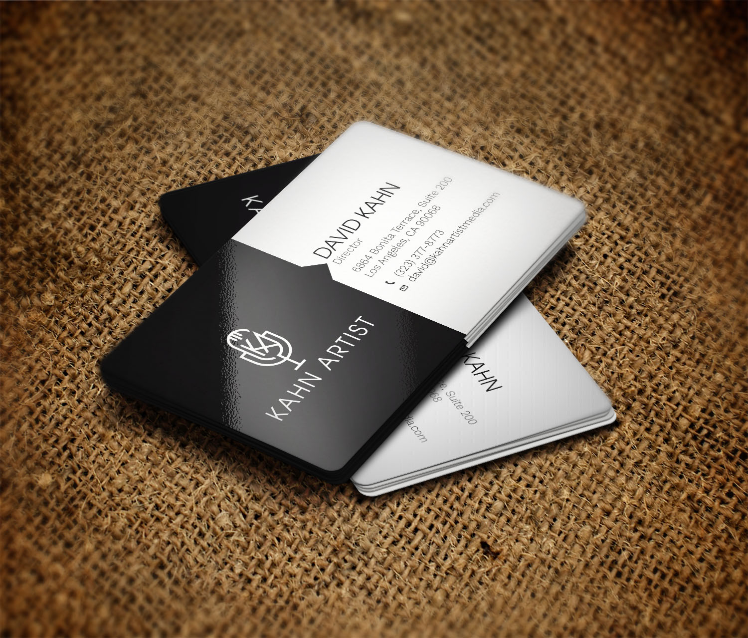 Business Card Design by Tripti Ranjan Gain for Kahn Artist Media | Design #17150779