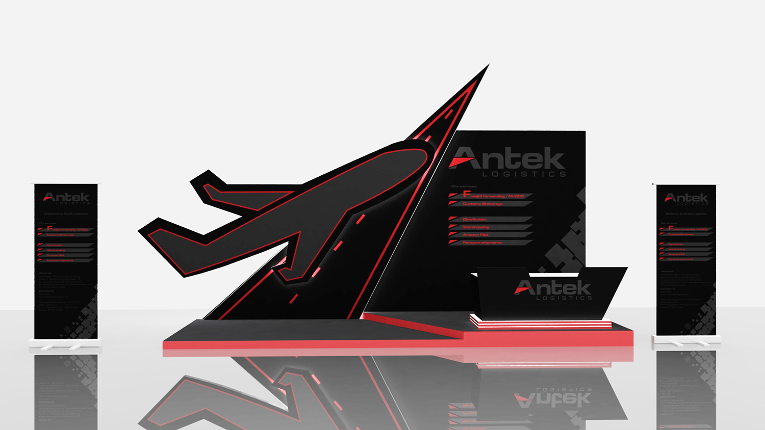Trade Show Booth Design by cocart for Antek Logistics Ltd | Design #17183530