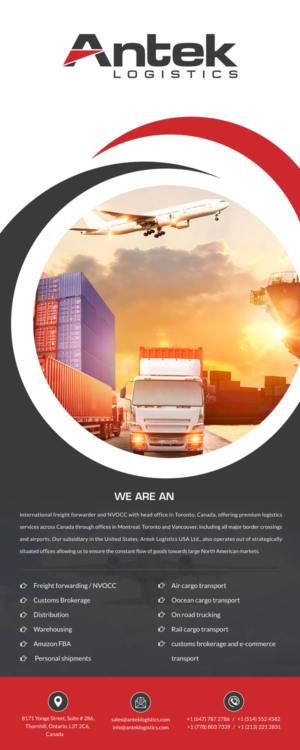 Trade Show Booth Design by S maurya for Antek Logistics Ltd | Design: #17221523