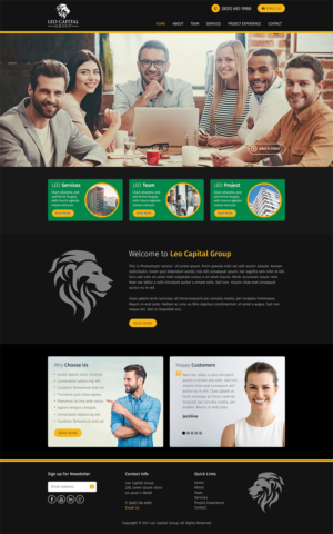 Wordpress Design by RupalTechno for Leo Capital Group | Design: #17169662