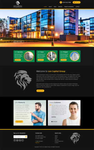 Wordpress Design by RupalTechno for Leo Capital Group | Design: #17169663