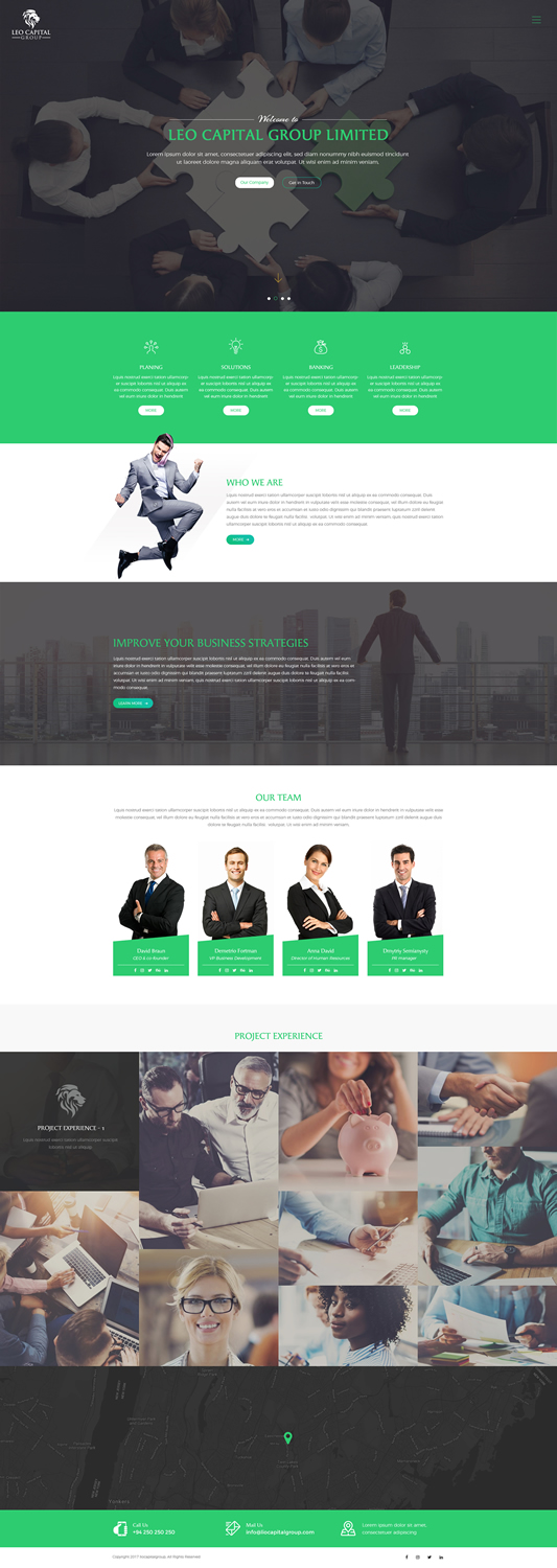Diseño Wordpress por Shibu Varghese para Leo Capital Group | Diseño #17184994