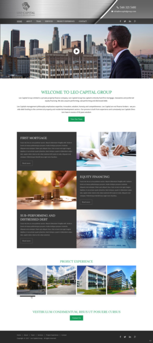 Wordpress Design by pb for Leo Capital Group | Design: #17162174