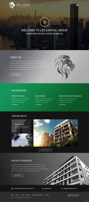 Wordpress Design by pb for Leo Capital Group | Design: #17162177