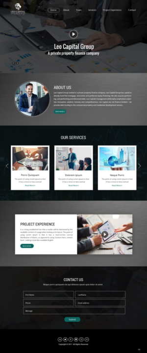 Wordpress Design by pb for Leo Capital Group | Design: #17162183