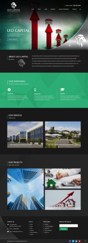Wordpress Design by pb for Leo Capital Group | Design: #17162185