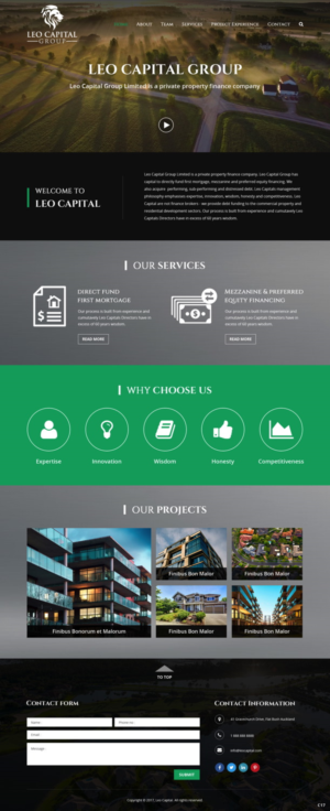 Wordpress Design by pb for Leo Capital Group | Design: #17162186