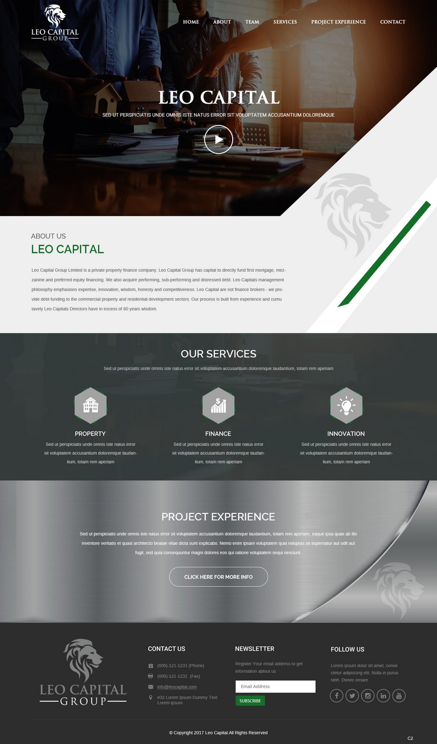 Diseño Wordpress por pb para Leo Capital Group | Diseño #17173293