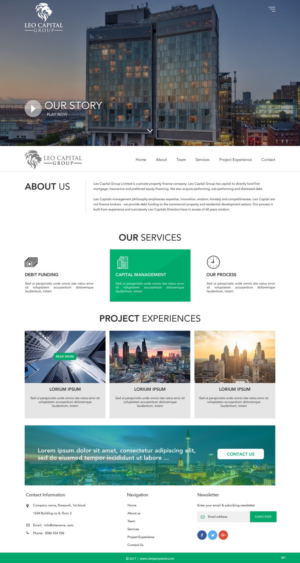 Wordpress Design by pb for Leo Capital Group | Design: #17173294
