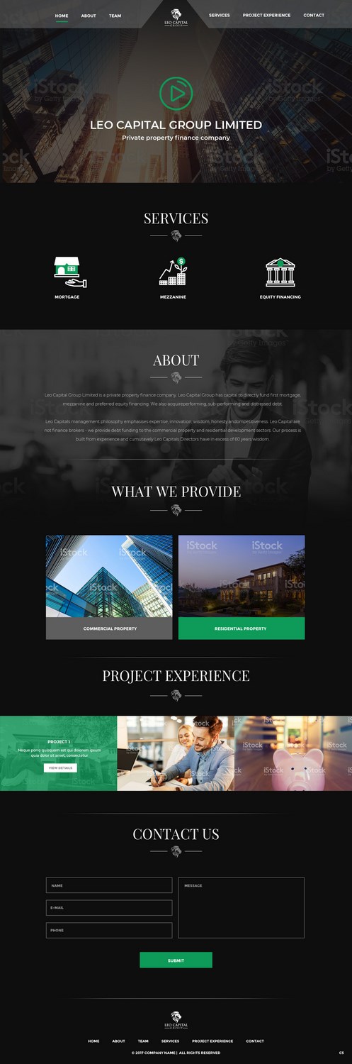 Wordpress Design by pb for Leo Capital Group | Design #17173295