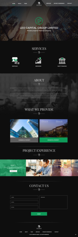 Wordpress Design by pb for Leo Capital Group | Design: #17173295