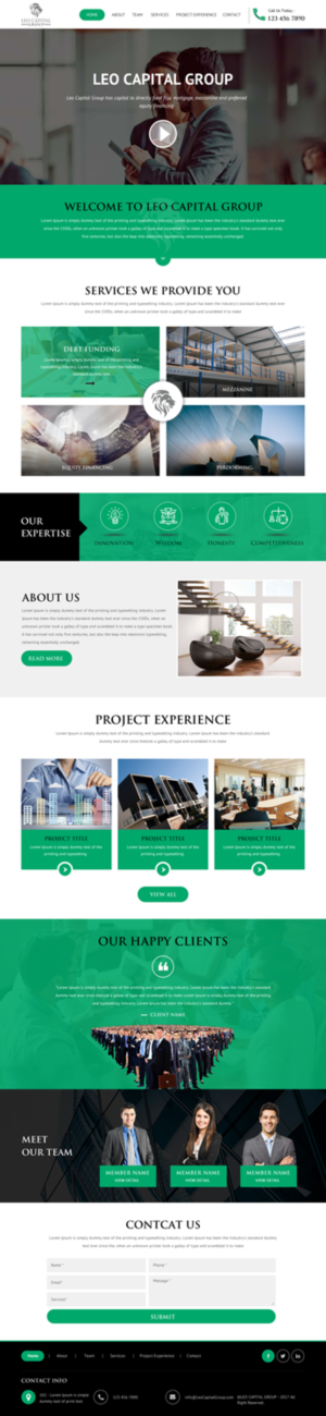Wordpress Design by rightway for Leo Capital Group | Design: #17164357