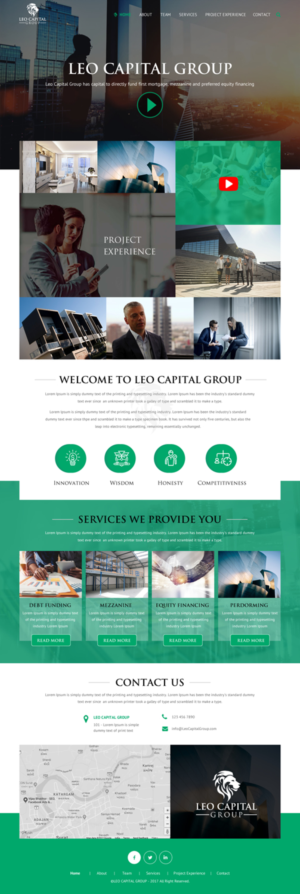 Wordpress Design by rightway for Leo Capital Group | Design: #17164359