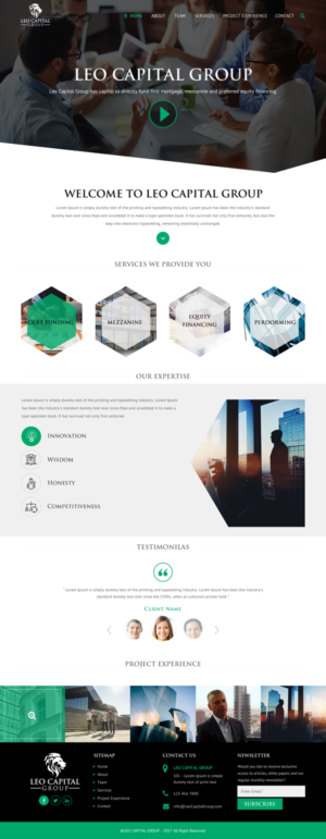 Wordpress Design by rightway for Leo Capital Group | Design: #17164360