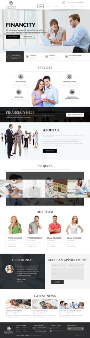 Wordpress Design by rightway for Leo Capital Group | Design: #17164376