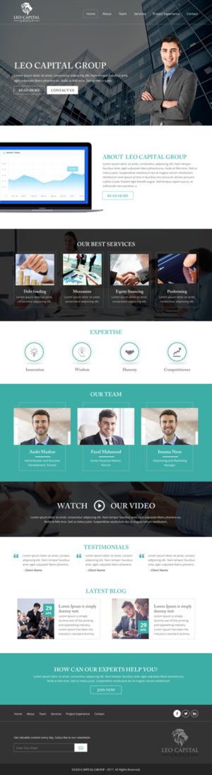 Wordpress Design by rightway for Leo Capital Group | Design: #17164377