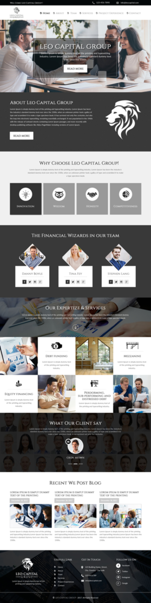 Wordpress Design by rightway for Leo Capital Group | Design: #17184535