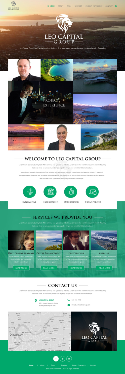 Diseño Wordpress por rightway para Leo Capital Group | Diseño #17257004