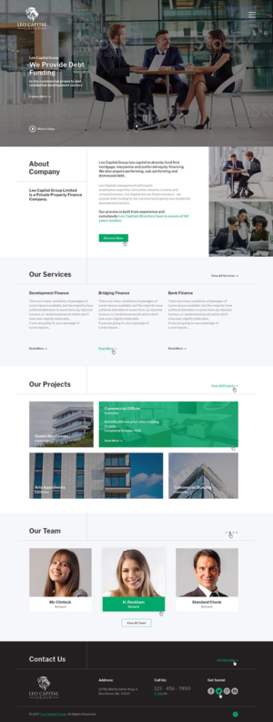 Wordpress Design by Ved Web Services for Leo Capital Group | Design: #17162964