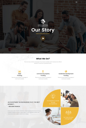 Wordpress Design by vedverma1984 for Leo Capital Group | Design: #17188570