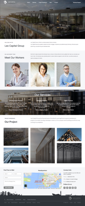 Wordpress Design by cCopilot for Leo Capital Group | Design: #17164515