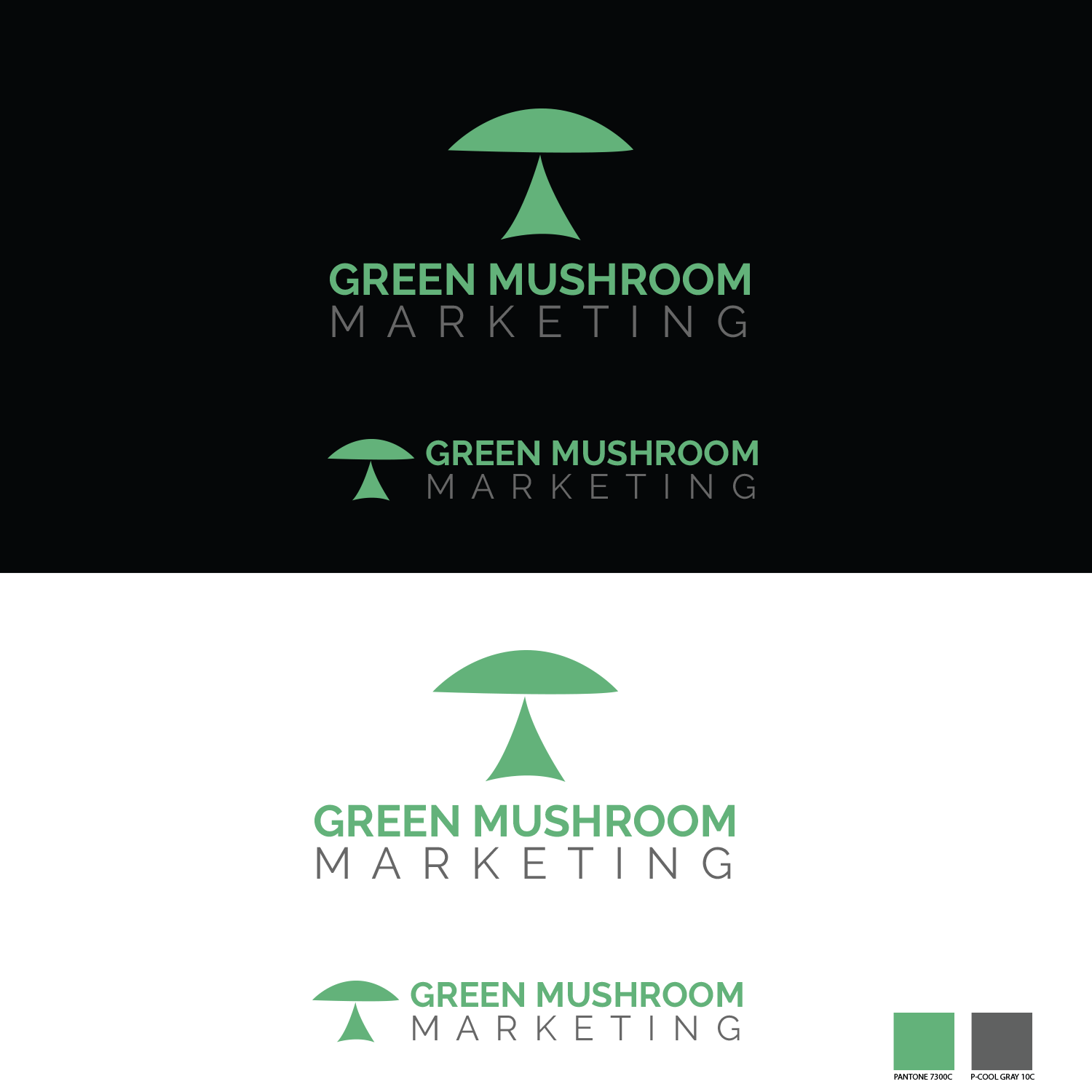 Logo Design by Soula Vetter for Green Mushroom Marketing | Design #17162649