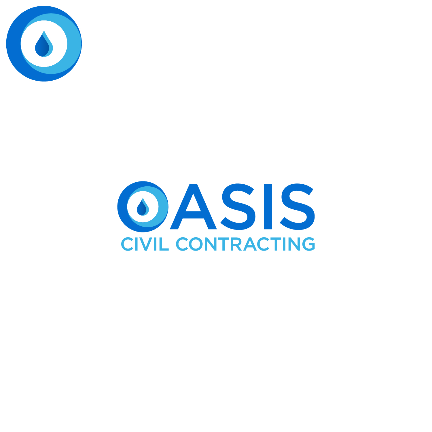 Logo Design by Costea Dan for Oasis Plumbing and Civil | Design #17166095