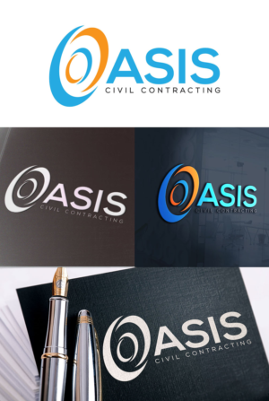Logo Design by faical kasimi 2 for Oasis Plumbing and Civil | Design: #17160774