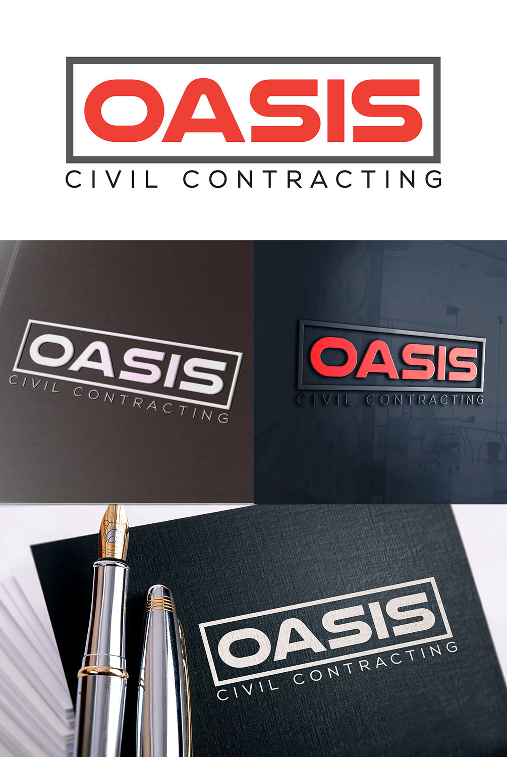 Logo Design by faical kasimi 2 for Oasis Plumbing and Civil | Design #17160784
