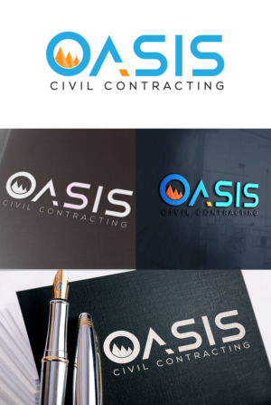Logo Design by faical kasimi 2 for Oasis Plumbing and Civil | Design: #17164707