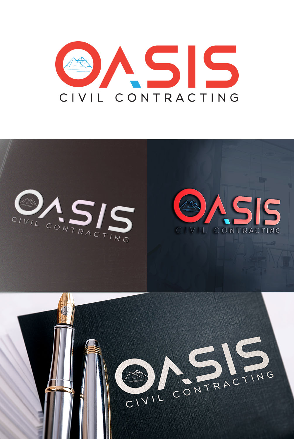 Logo Design by faical kasimi 2 for Oasis Plumbing and Civil | Design #17164877