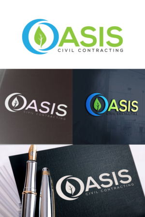 Logo Design by faical kasimi 2 for Oasis Plumbing and Civil | Design: #17166336