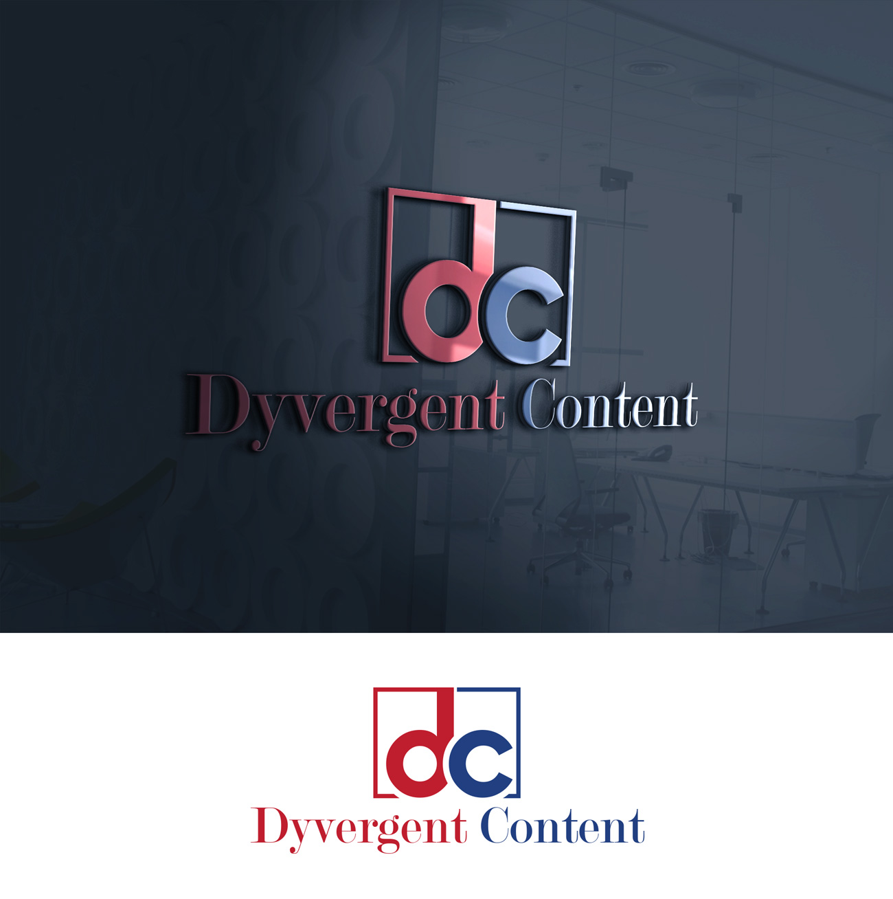 Logo Design by Impressive Solutions for Dyvergent Content | Design #17159377