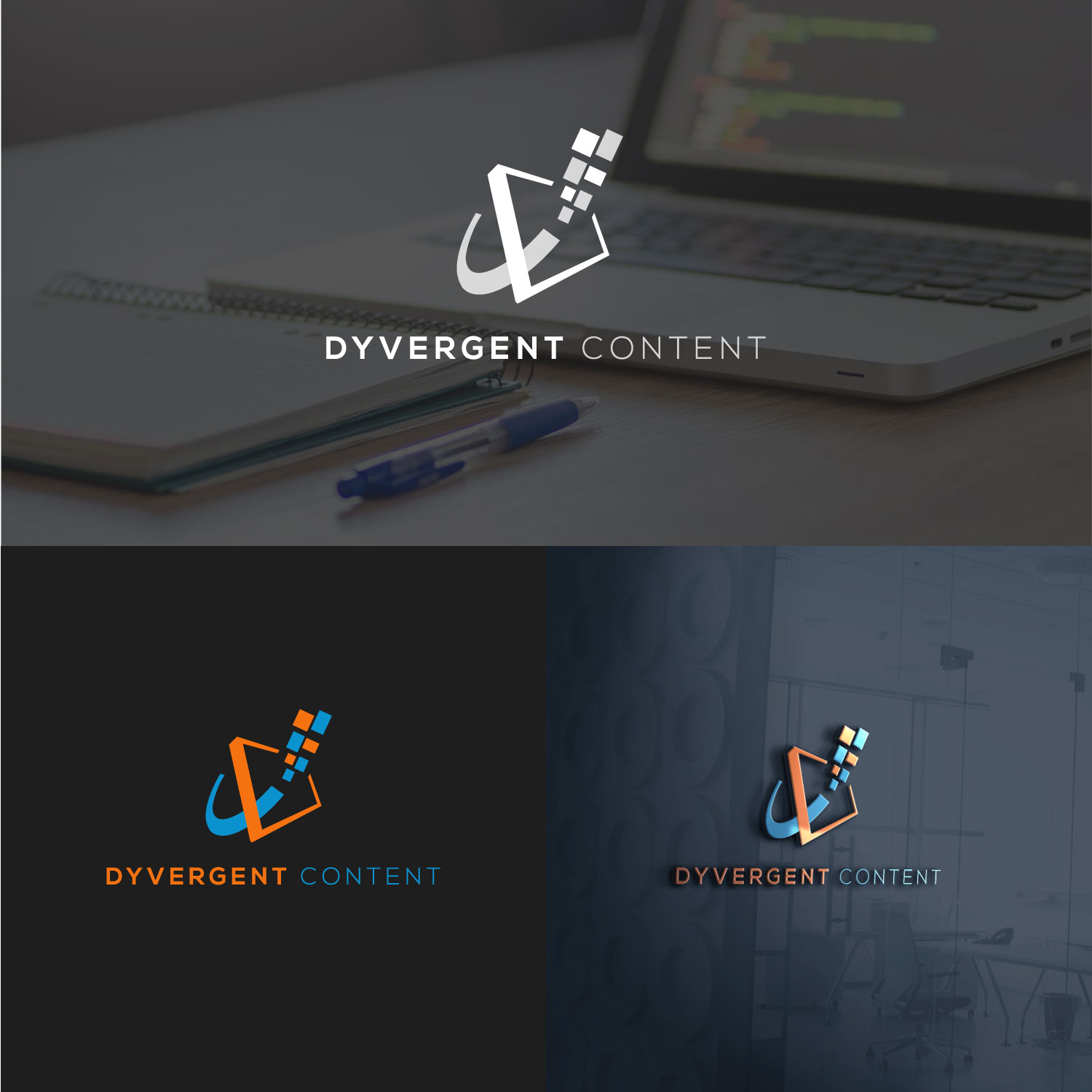 Logo Design by Farooq Zahid for Dyvergent Content | Design #17162105