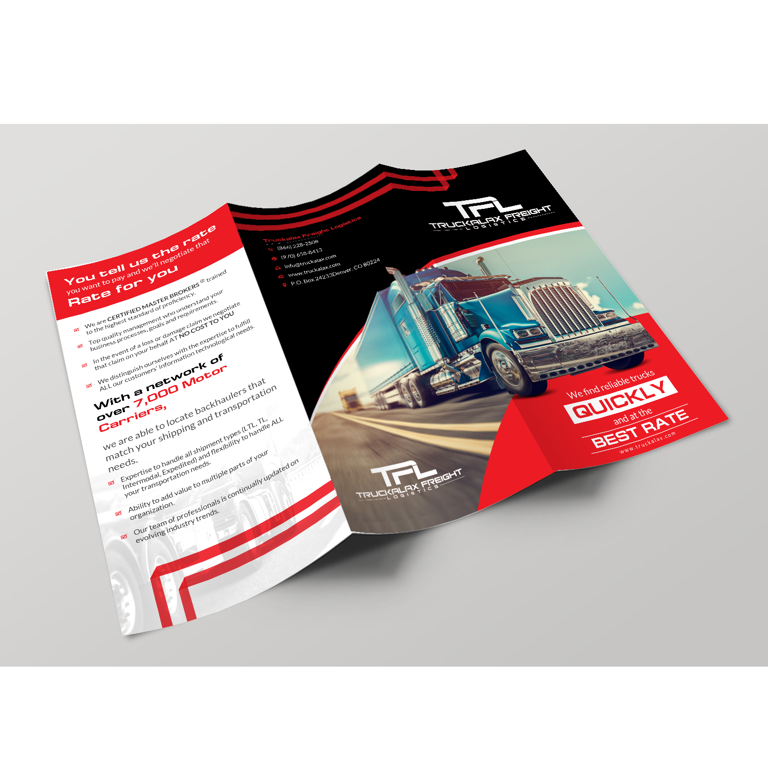 Design de Flyer par creative.bugs pour WL Freight Brokers LLC | Design #17172797