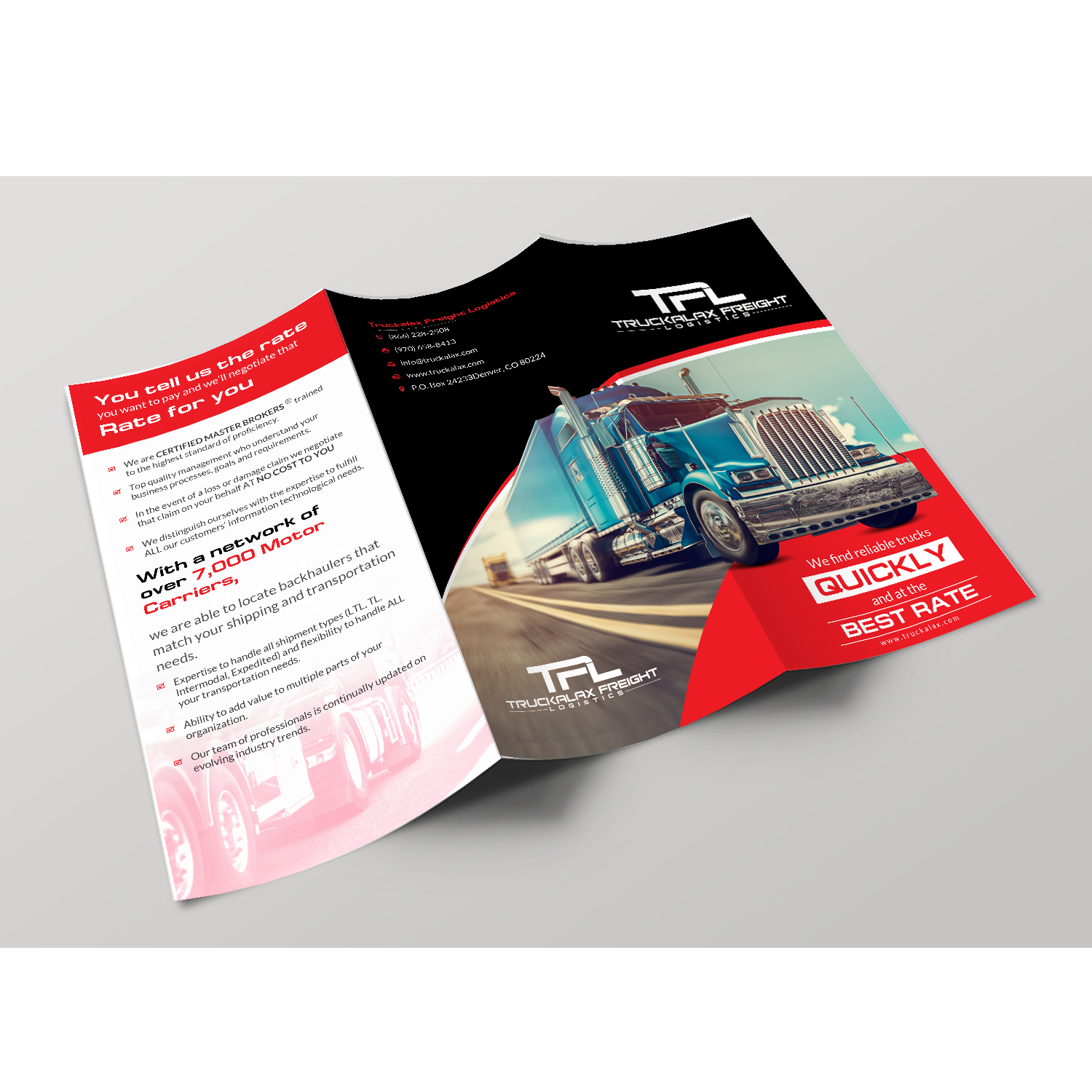 Design de Flyer par creative.bugs pour WL Freight Brokers LLC | Design #17172798