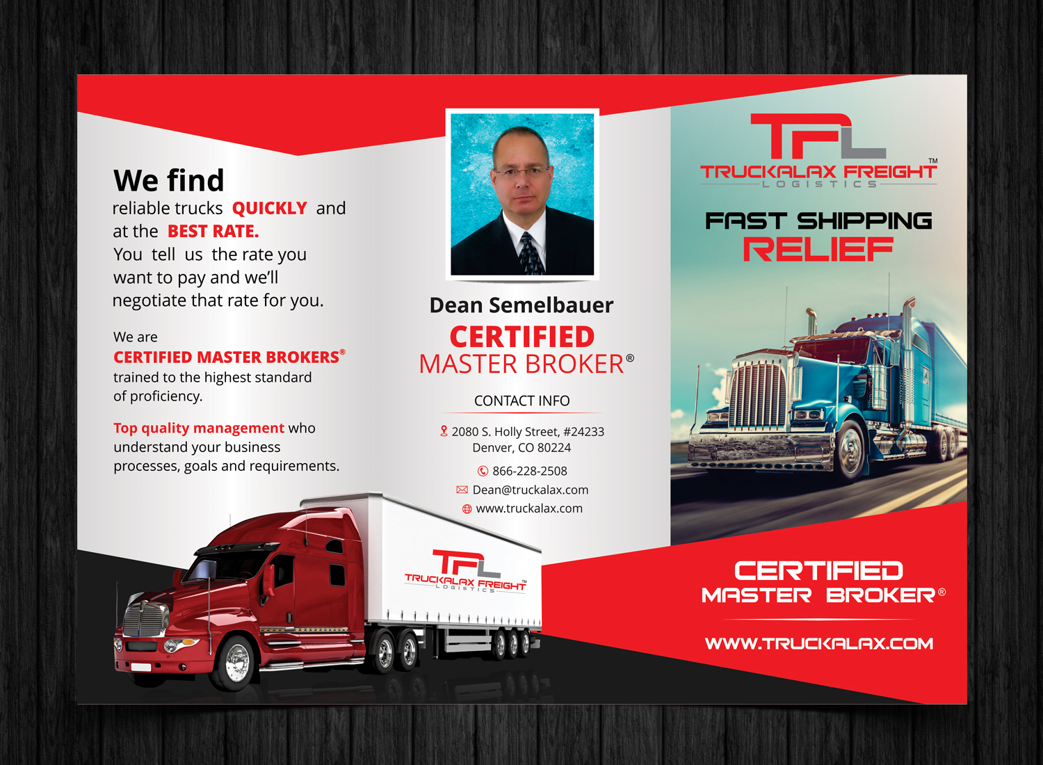 Design de Flyer par ecorokerz pour WL Freight Brokers LLC | Design #17171727