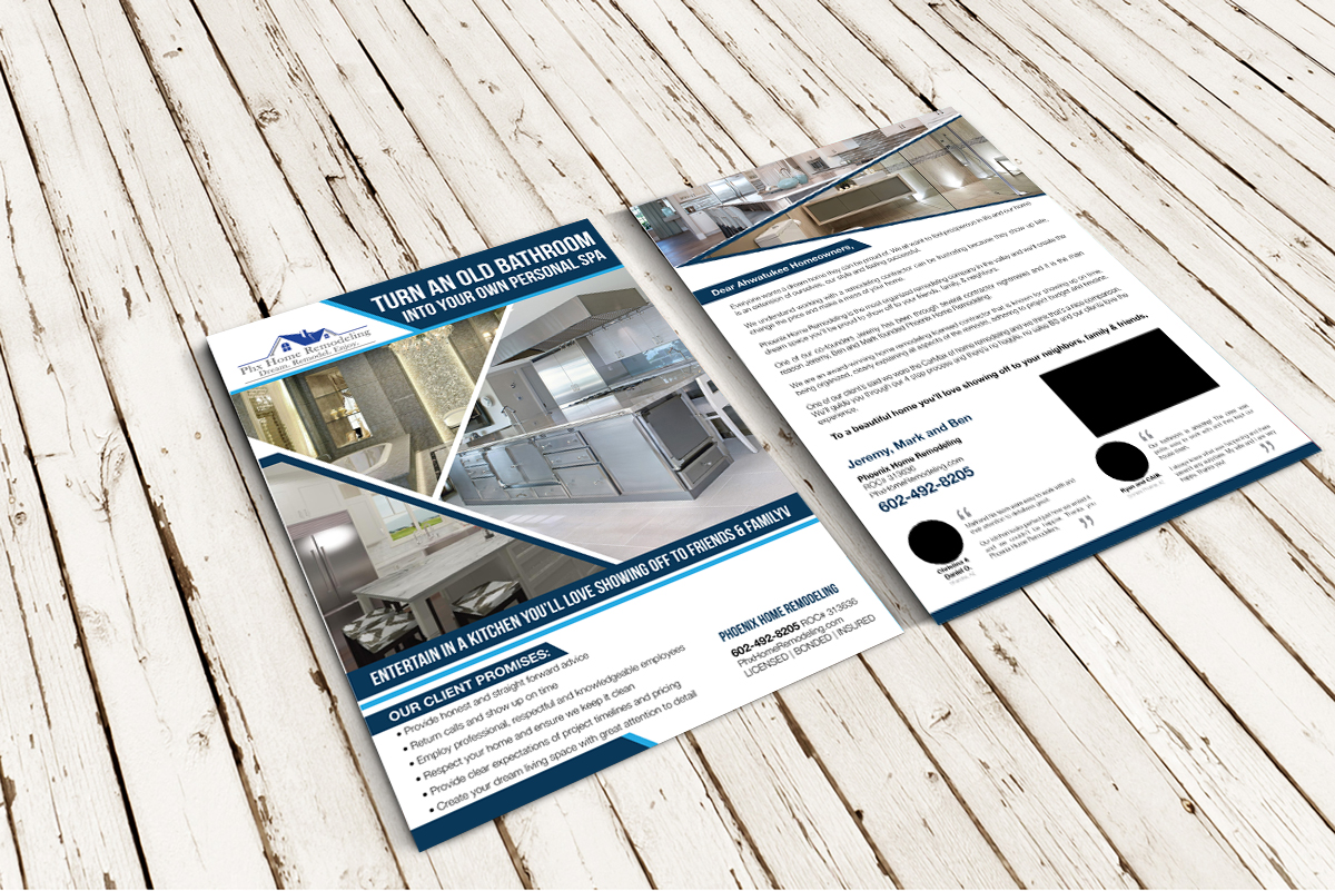 Flyer Design by joliau for Phoenix Home Remodeling | Design #17168182