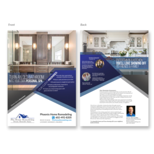 Design de Flyer par Lorelli Joglekar pour Phoenix Home Remodeling | Design #17208197