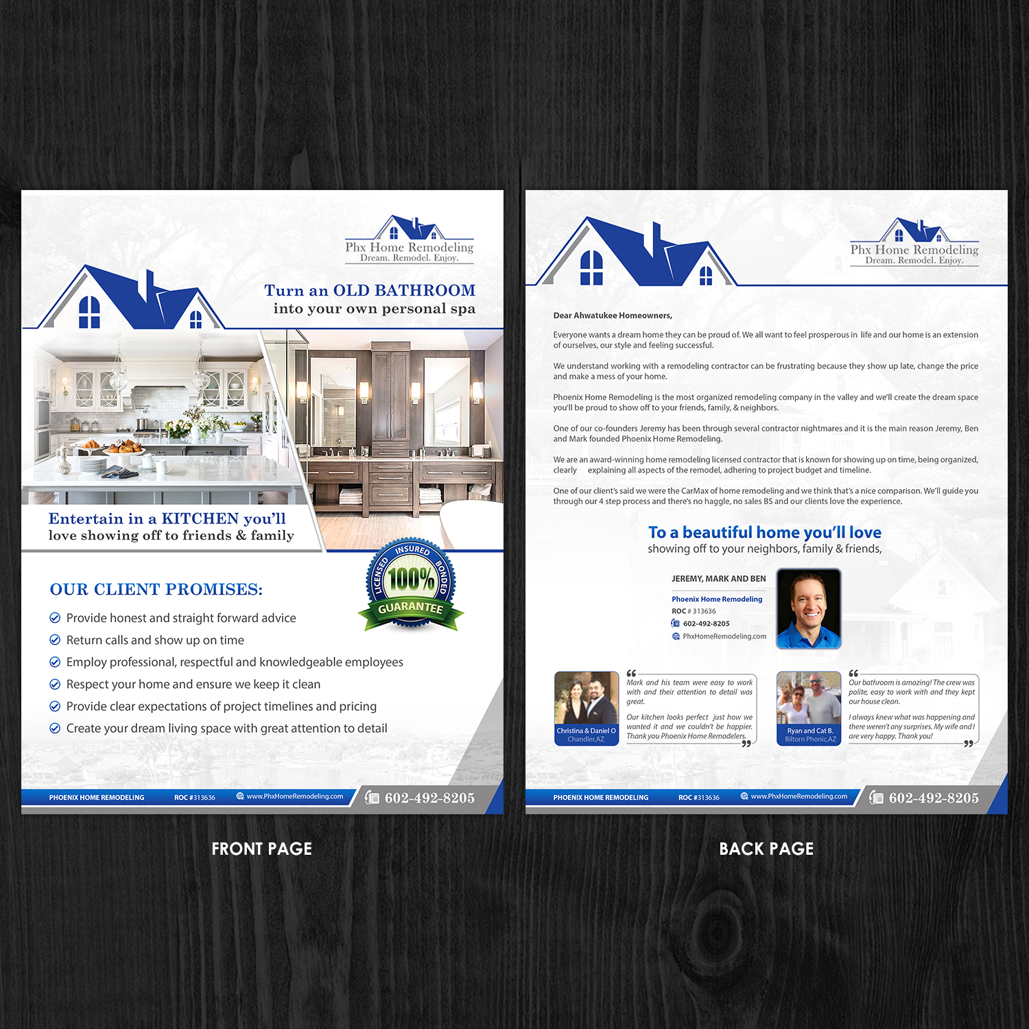 Flyer Design by debdesign for Phoenix Home Remodeling | Design #17180643