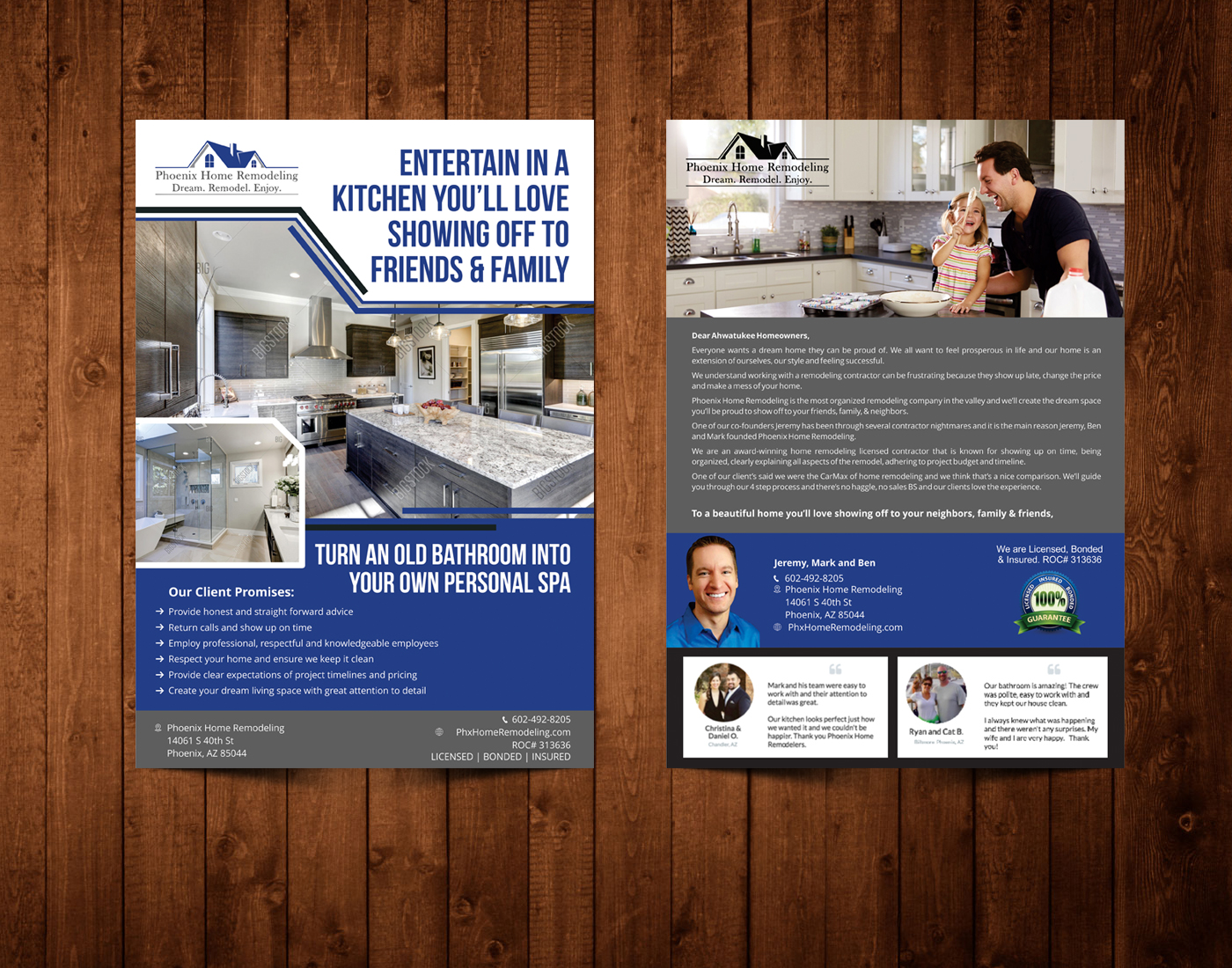Design de Flyer par ecorokerz pour Phoenix Home Remodeling | Design #17179198