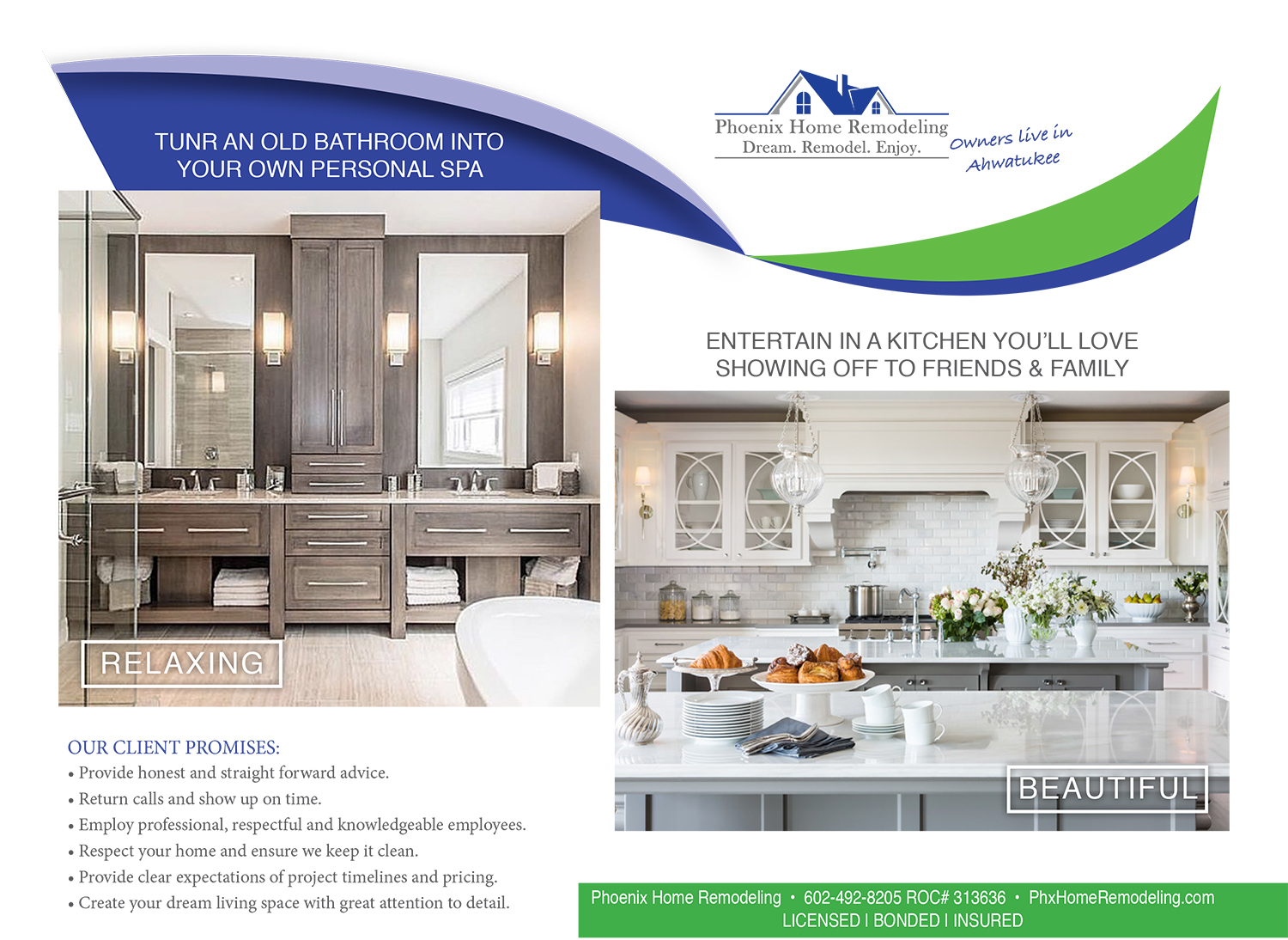 Flyer Design by tjgdzns for Phoenix Home Remodeling | Design #17245789