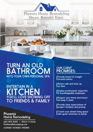 Design de Flyer par Dexter Solutions pour Phoenix Home Remodeling | Design #17254422