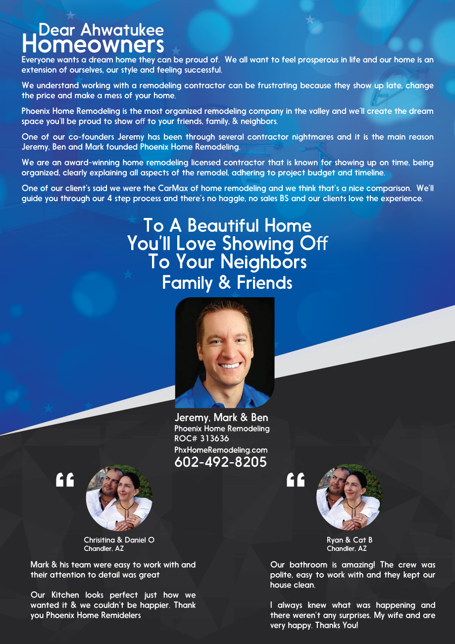 Flyer Design by Dexter Solutions for Phoenix Home Remodeling | Design #17254423