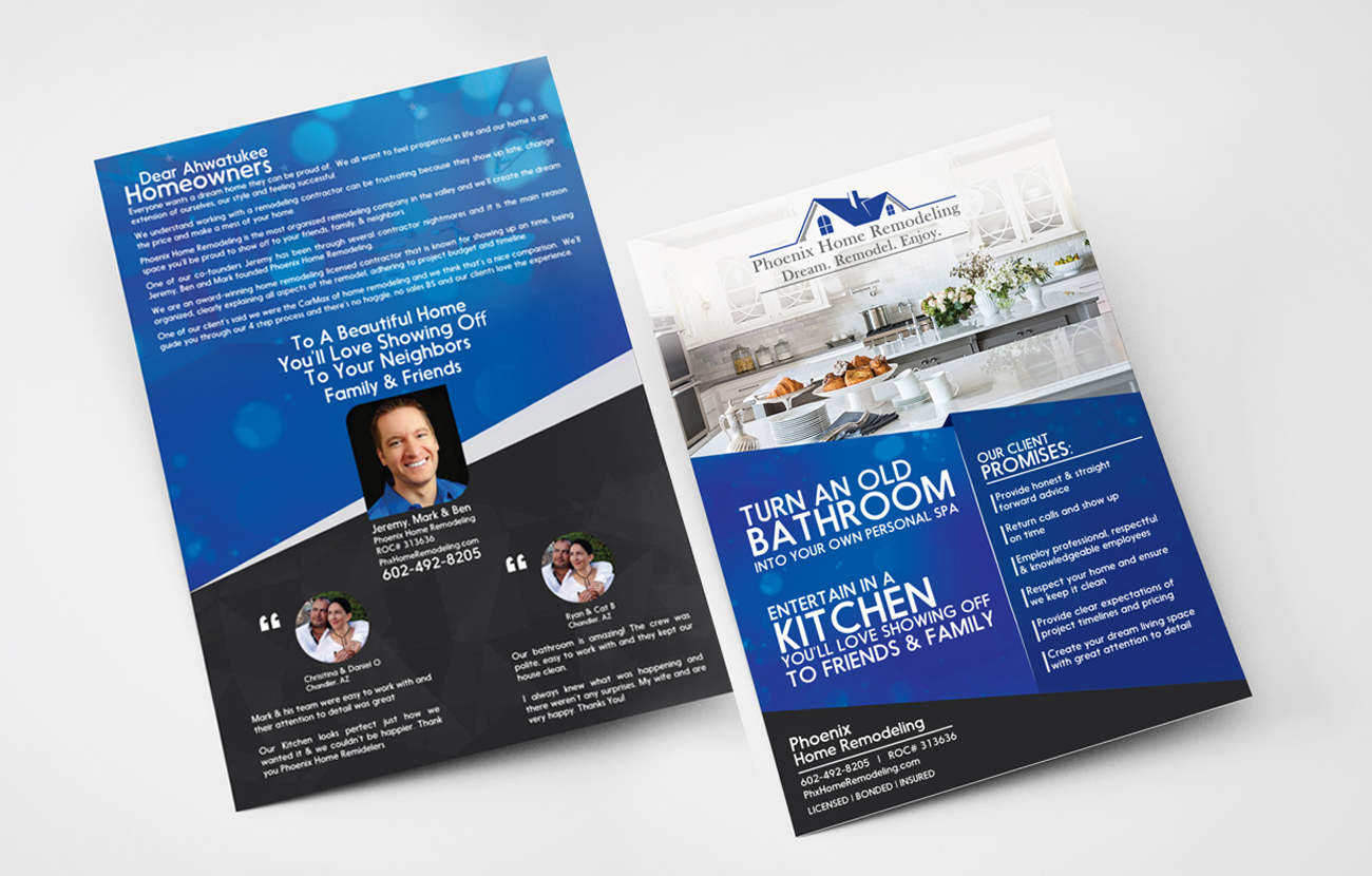 Flyer Design by Dexter Solutions for Phoenix Home Remodeling | Design #17254424