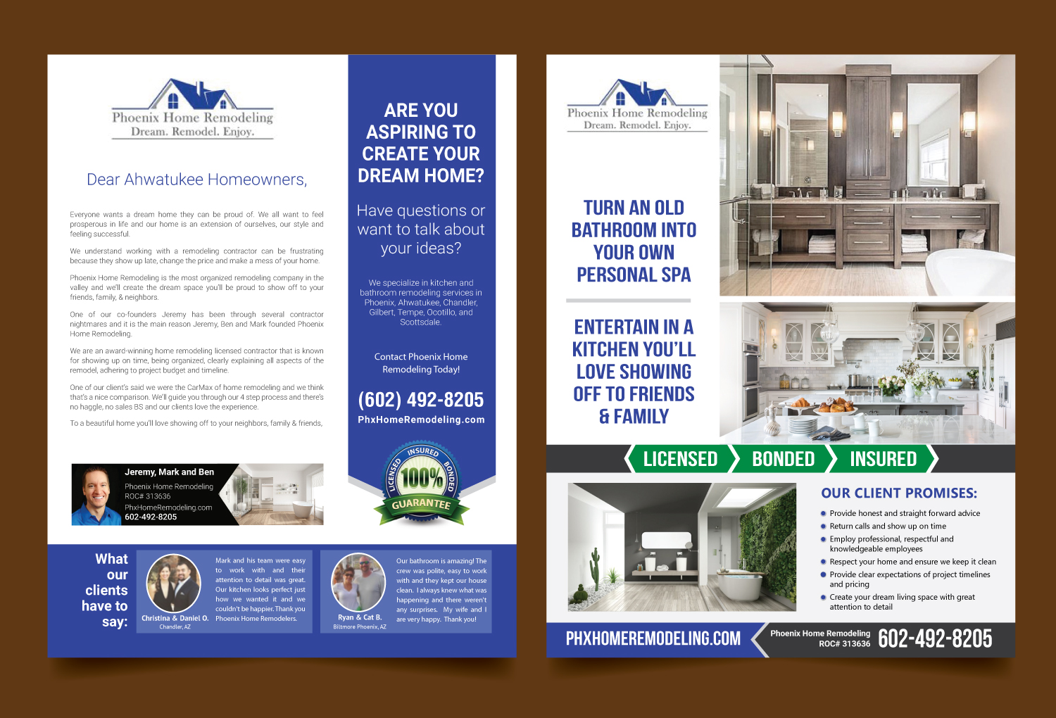 Flyer Design by meet007 for Phoenix Home Remodeling | Design #17182737