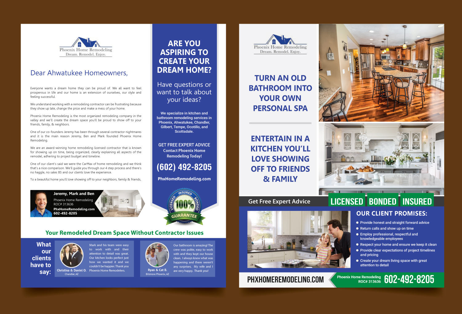 Flyer Design by meet007 for Phoenix Home Remodeling | Design #17205625