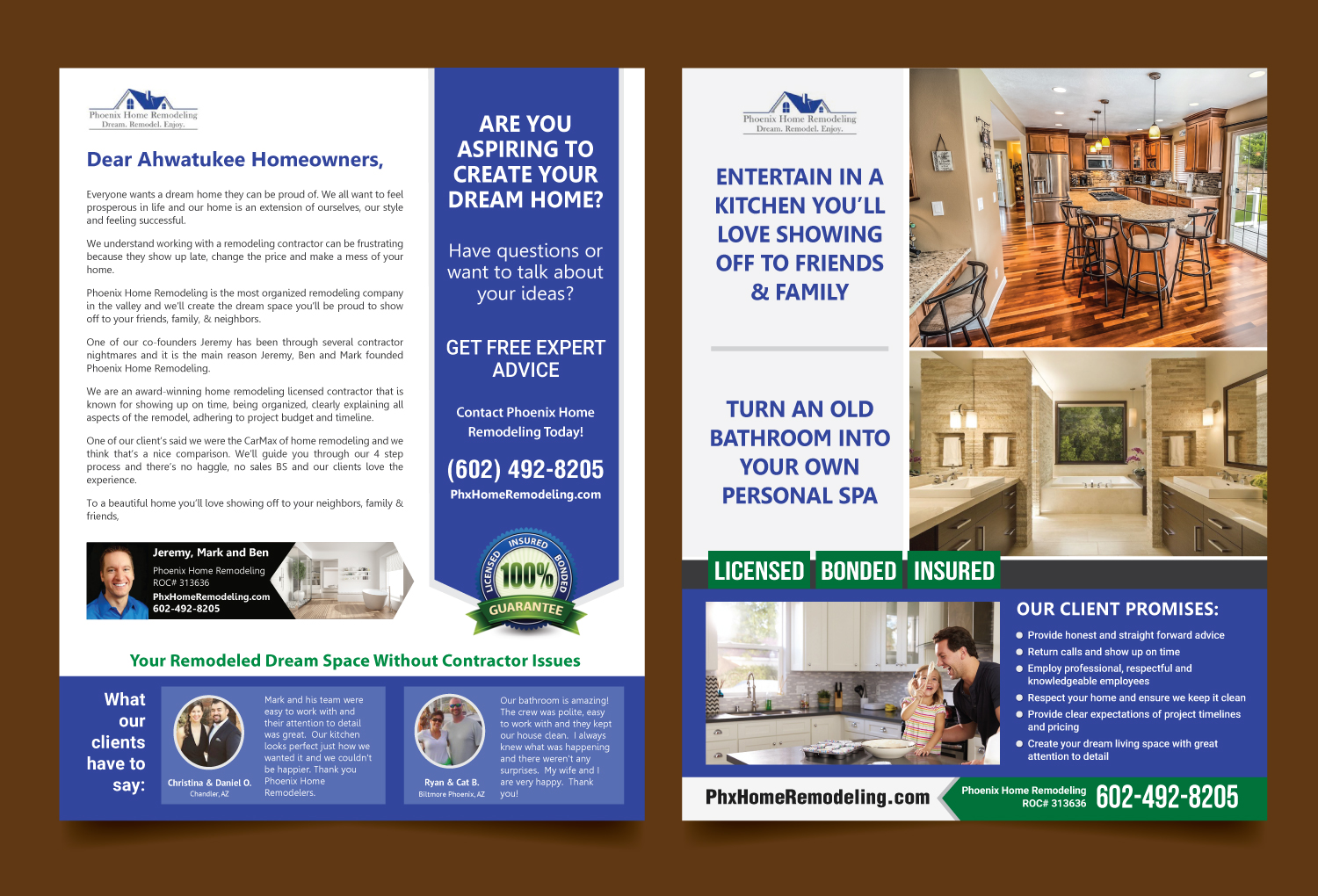 Flyer Design by meet007 for Phoenix Home Remodeling | Design #17209605
