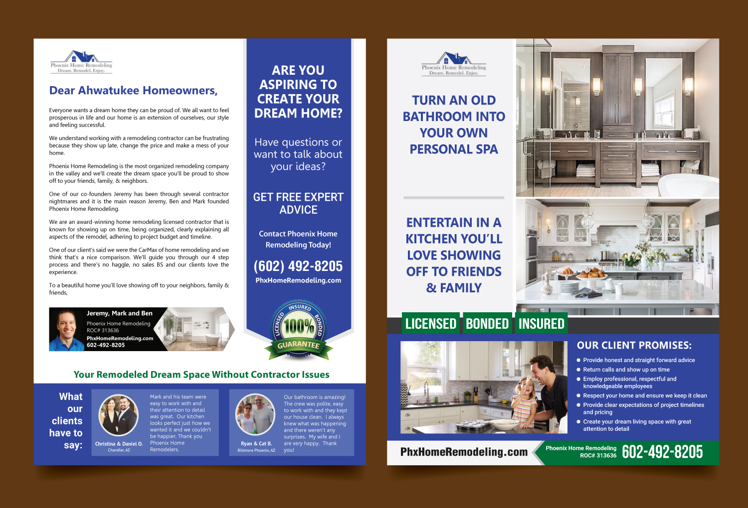Flyer Design by meet007 for Phoenix Home Remodeling | Design #17209613